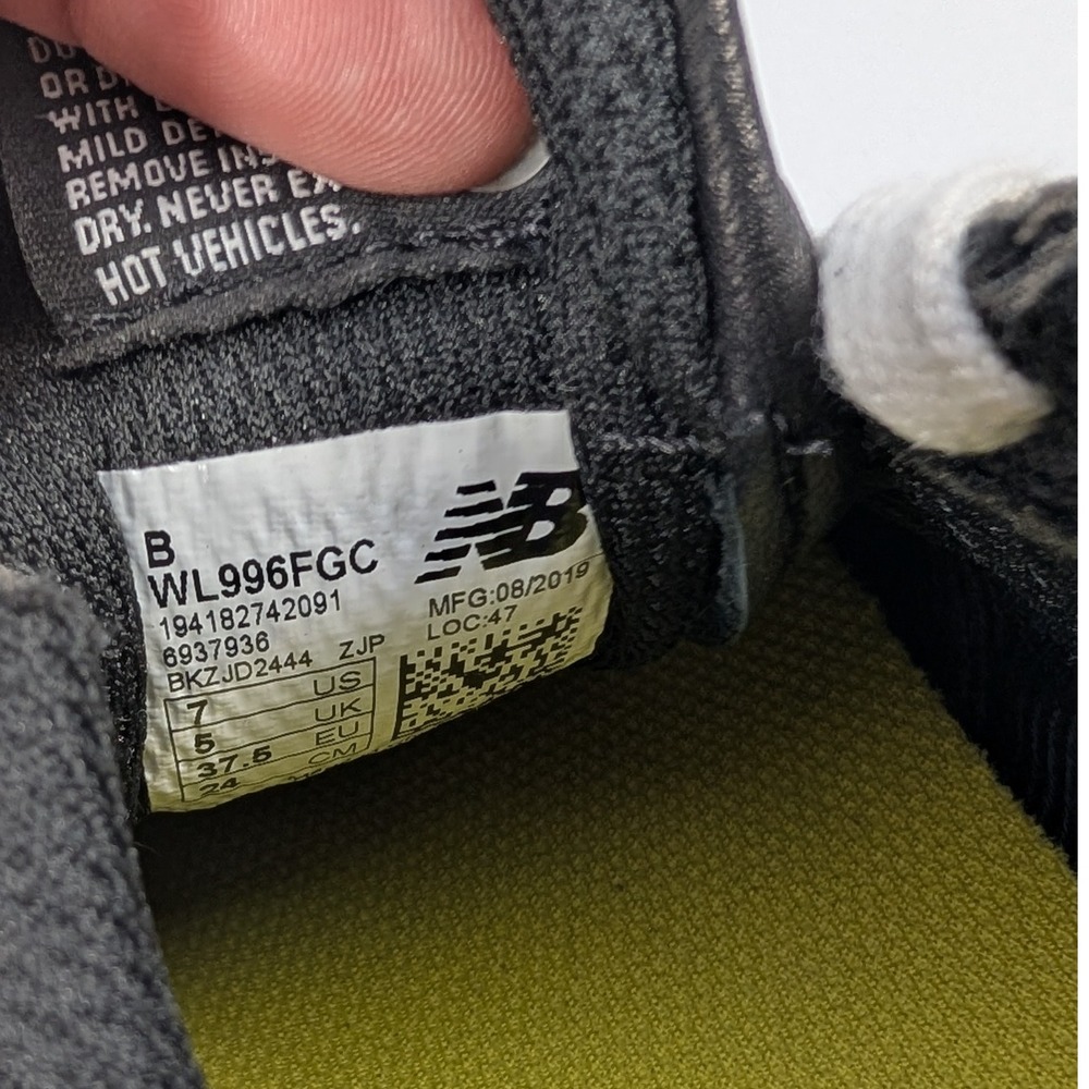 New Balance x FIGS 996 Sneakers Black Yellow Women's Shoes Size 7 - Picture 7 of 7
